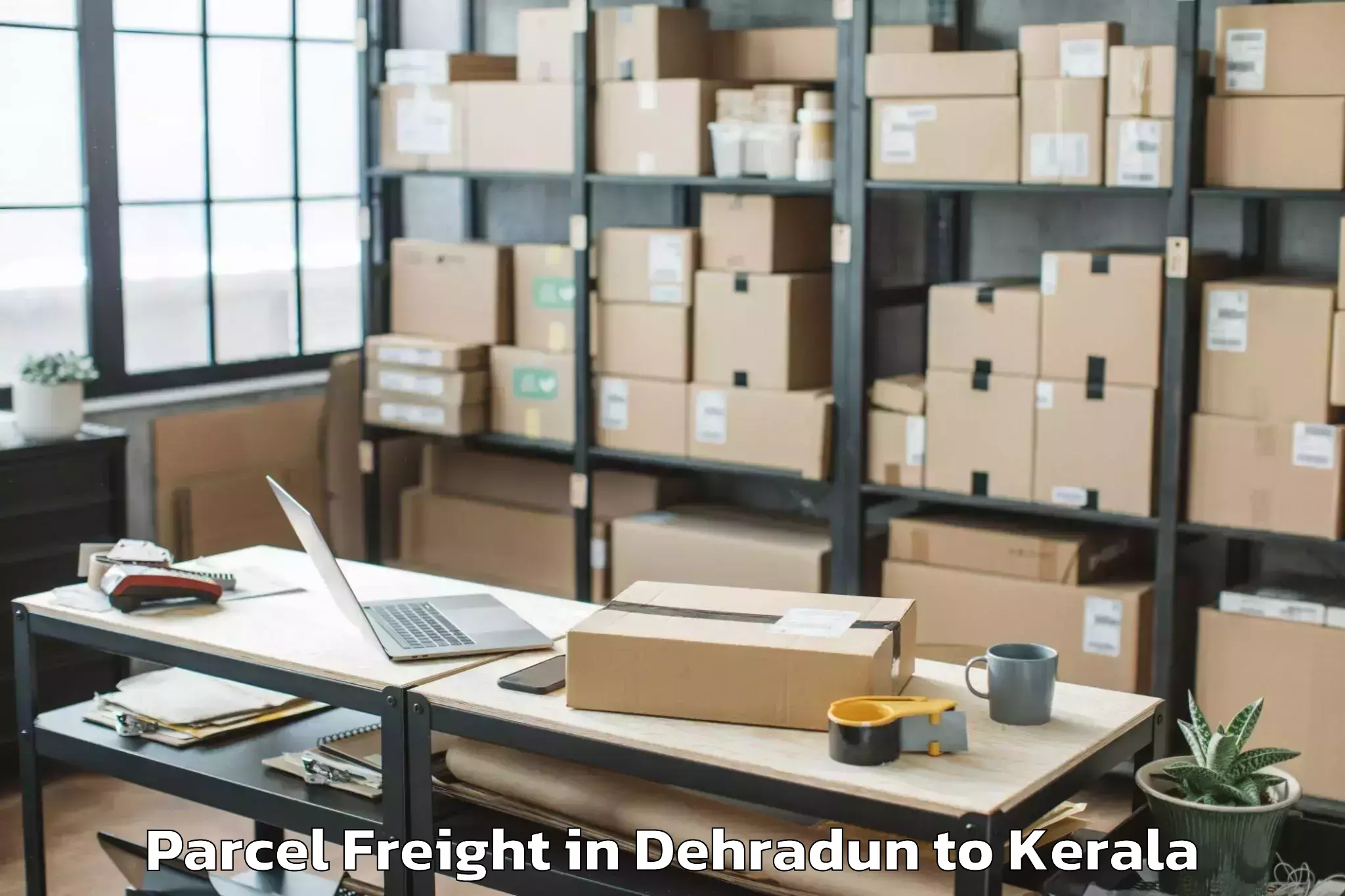 Top Dehradun to Thiruvananthapuram Internation Parcel Freight Available